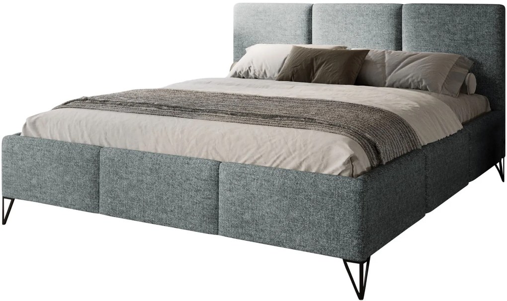 Облегнато легло Loren-Сиво-180 x 200