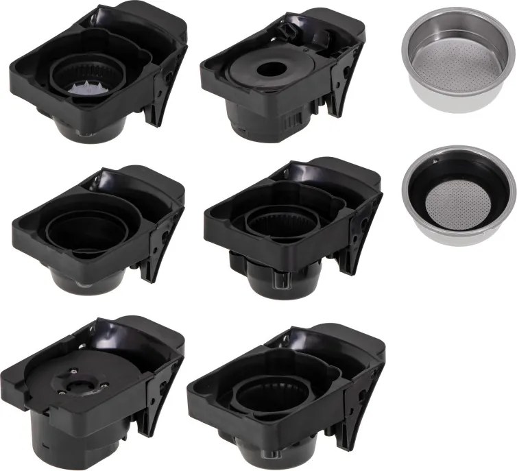 Еспресо машина за мляно кафе и капсули 9в1 Camry CR 4414, 3000W, 19 bar, Бежов/Черен