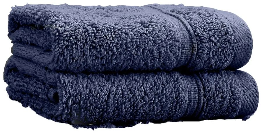 Тъмносини памучни кърпи в комплект от 2 бр. от тери 30x30 cm Zero Twist – Catherine Lansfield