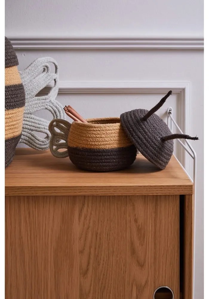 Текстилна детска кошница за играчки ø 15x15 cm Baby Bee – Lorena Canals