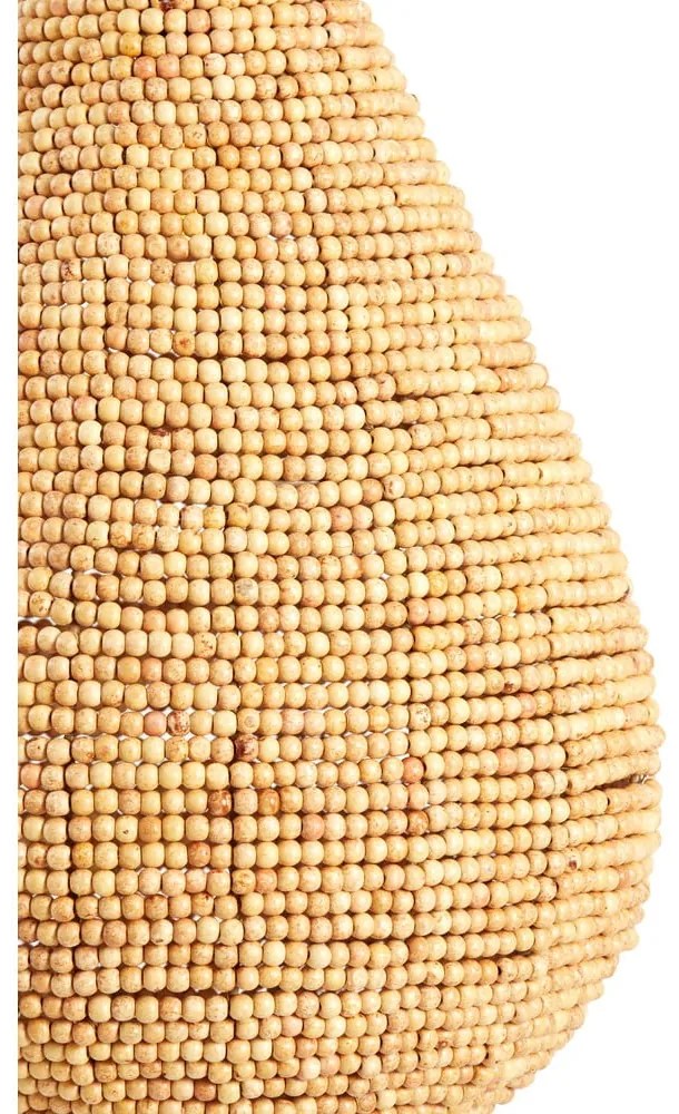 Висящо осветително тяло в естествен цвят с дървен абажур ø 40 cm Kabinda – Light &amp; Living