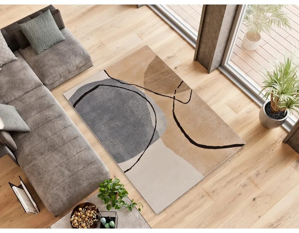 Бежов килим 140x200 cm Abstracta – Universal