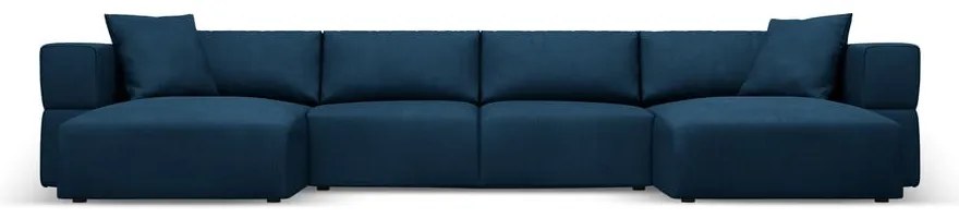Син ъглов U-образен диван Esther – Milo Casa