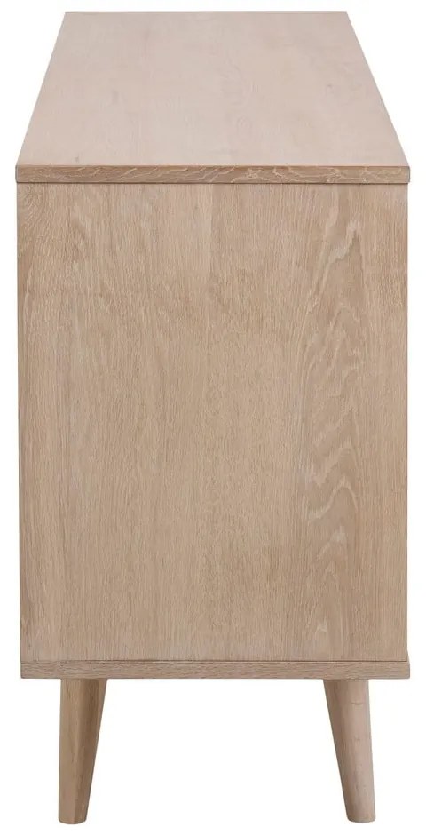 Нисък скрин от декор от дъб естествен 150x75 cm Nagano – Actona