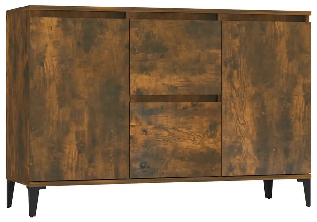 815165 vidaXL Сайдборд, опушен дъб, 102x35x70 см, инженерно дърво