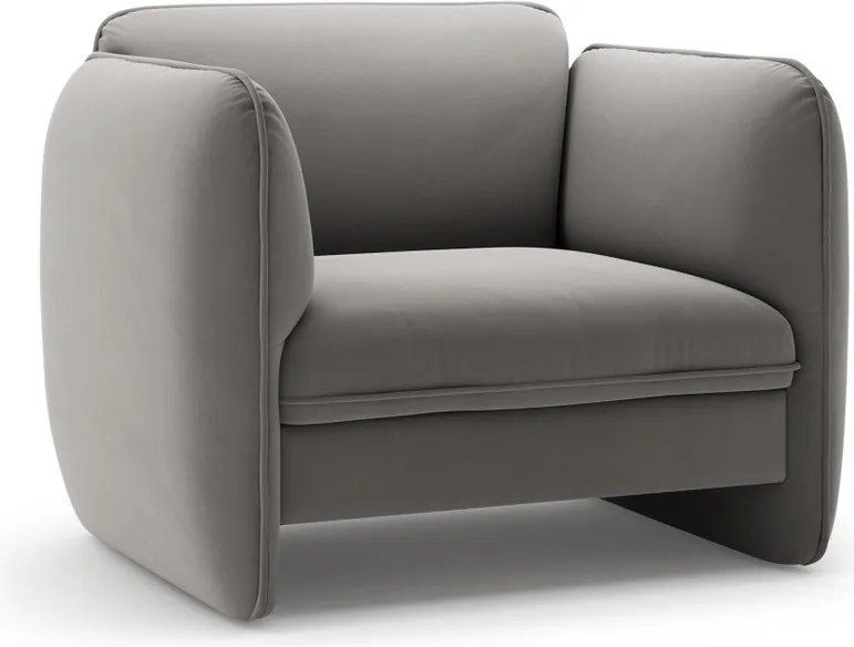 Тъмносиво кадифено кресло Georgia – Micadoni