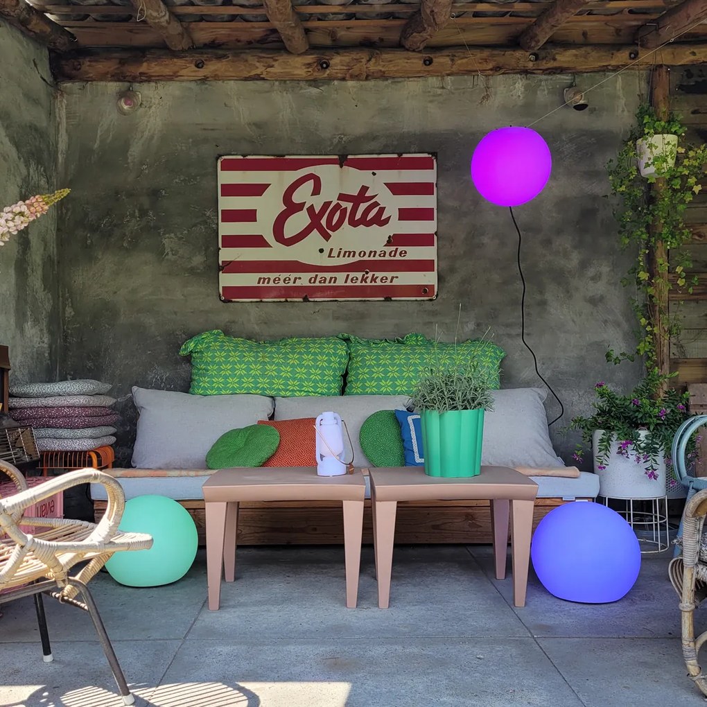 Смарт външна лампа бяла 35 cm IP65 вкл. WiFi A60 - Nura