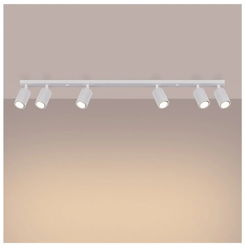 Бял прожектор 6,5x117 cm Gleam – Sollux