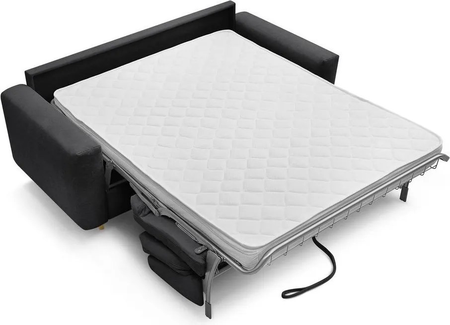 Черен диван за ежедневно спане/сгъваем 200 cm Cocoone – Bobochic Paris