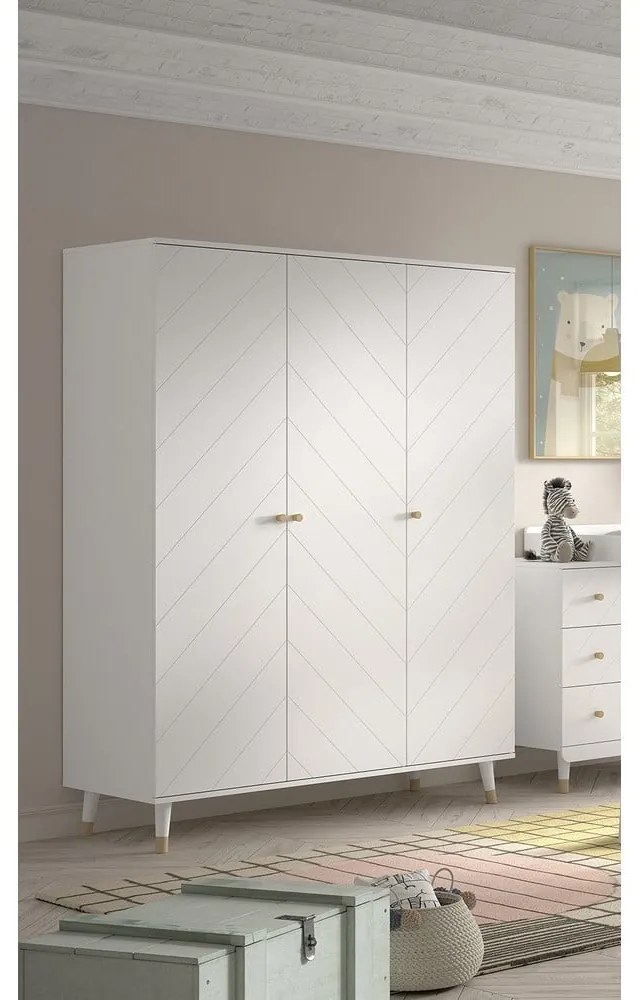 Бял детски гардероб 150x200 cm BILLY – Vipack