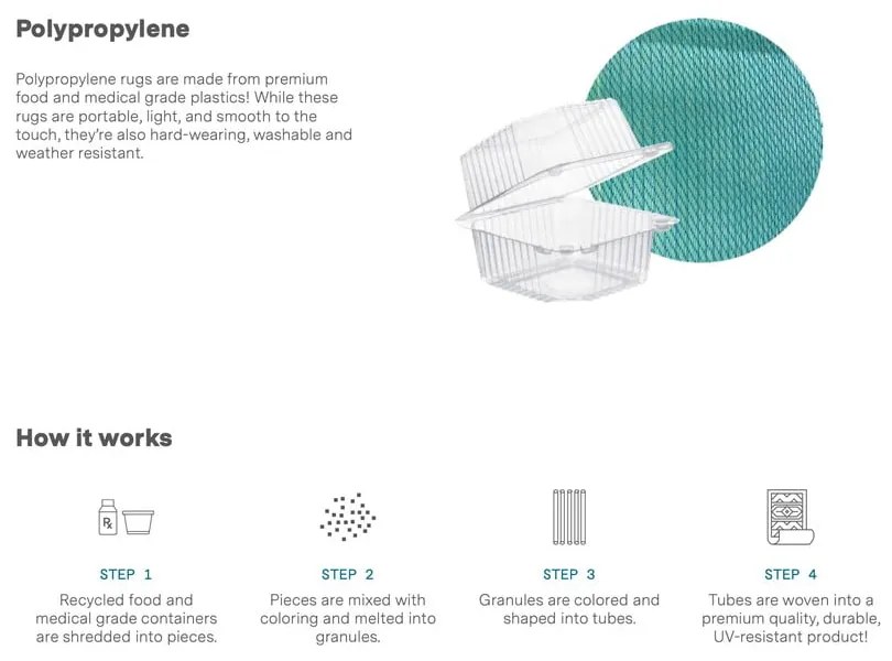 Синьо-сив двустранен килим за открито, изработен от рециклирана пластмаса , 150 x 240 cm Seville - Fab Hab