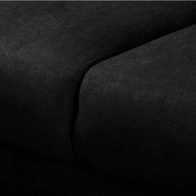 Черен ъглов диван (ляв ъгъл) Beata - Ropez