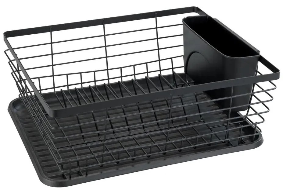 WENKO 54766100 - Оцедник за съдове BLACK OUTDOOR KITCHEN 36x30 cm черен/черен