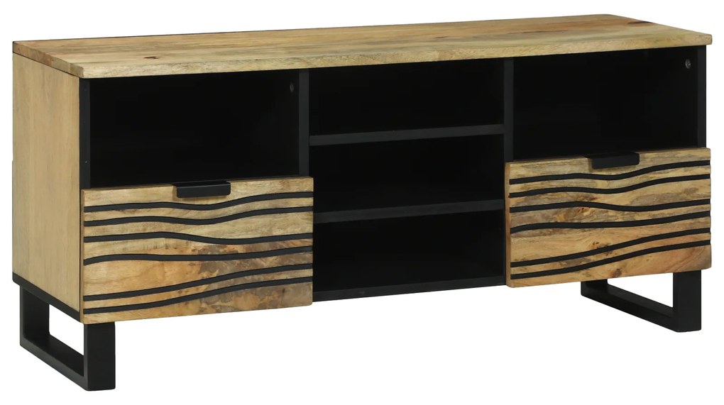 Sonata H TV шкаф 100x33.5x46 см от масивно мангово дърво