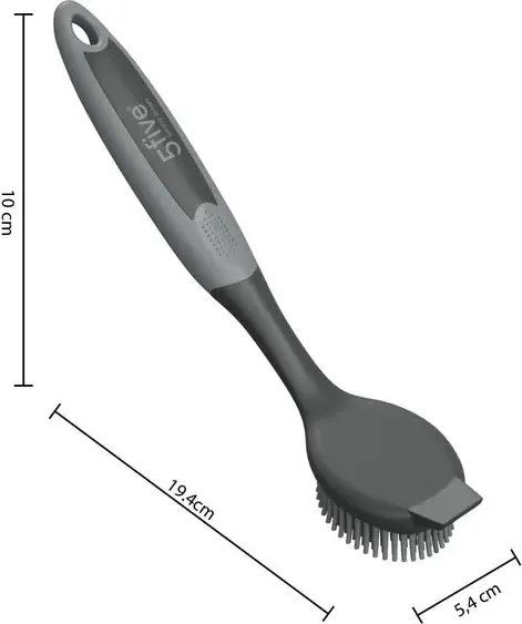 Четка за съдове 5five, Сива, Каучук