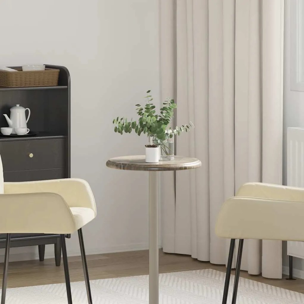 149191 vidaXL Плот за маса, сив, Ø40x2,5 см, мрамор