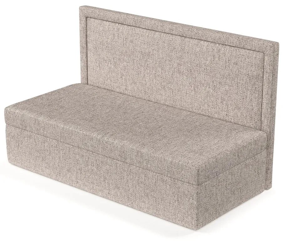 Светлокафяво тапицирано единично легло 80x200 cm Scala – Maison de Rêve