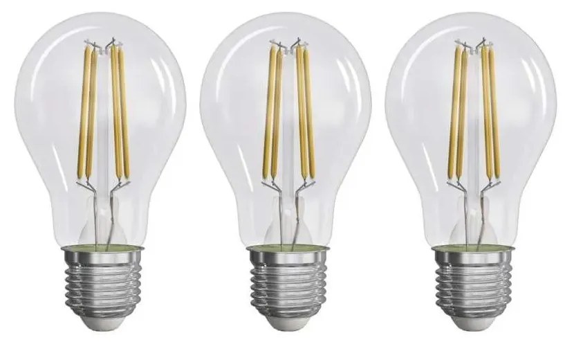 К-кт 3x LED Крушка FILAMENT A60 E27/5W/230V 4000K Енергиен клас A