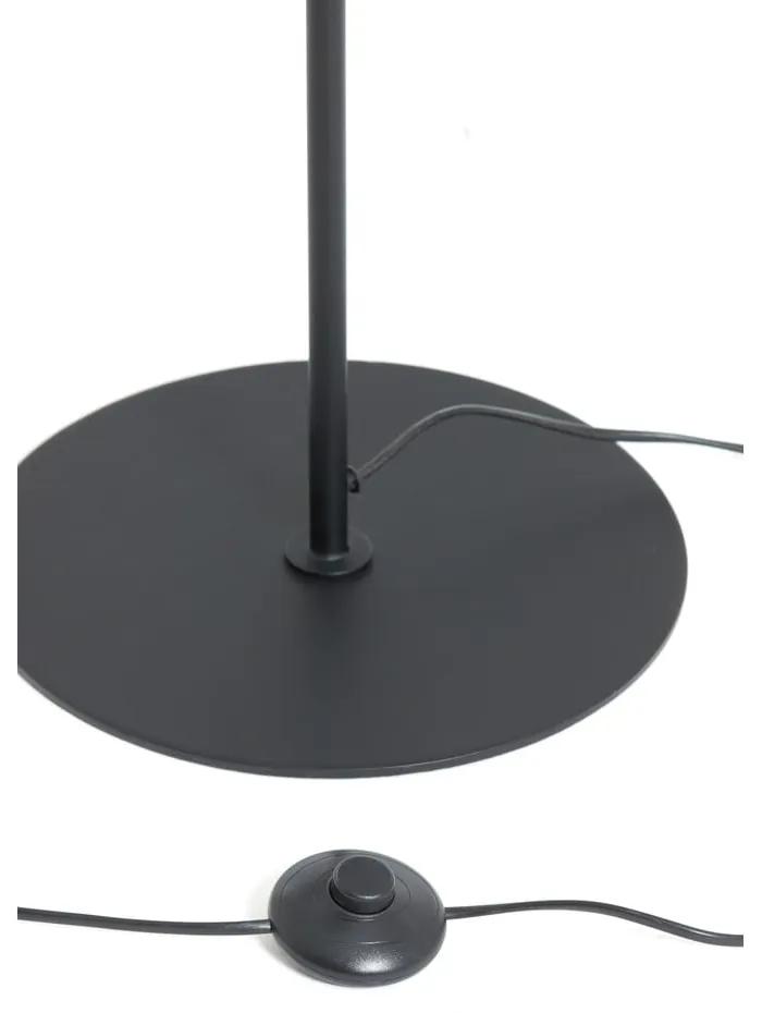 Матово черна подова лампа (височина 162 cm) Finou – Light &amp; Living