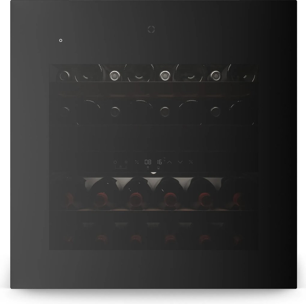 Klarstein Velaire вграден охладител за вино, Модерен, елегантен, UV защита, Двузонов, 36 бутилки