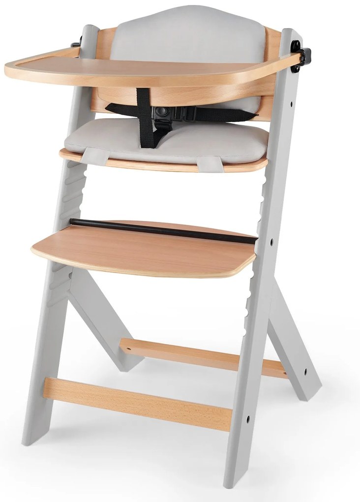 KinderKraft - Столче за хранене ENOCK + възглавница сиво