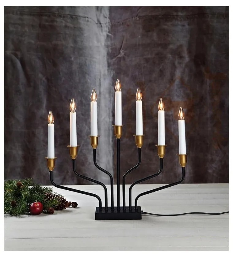 Черна коледна светлинна украса Brosa – Markslöjd