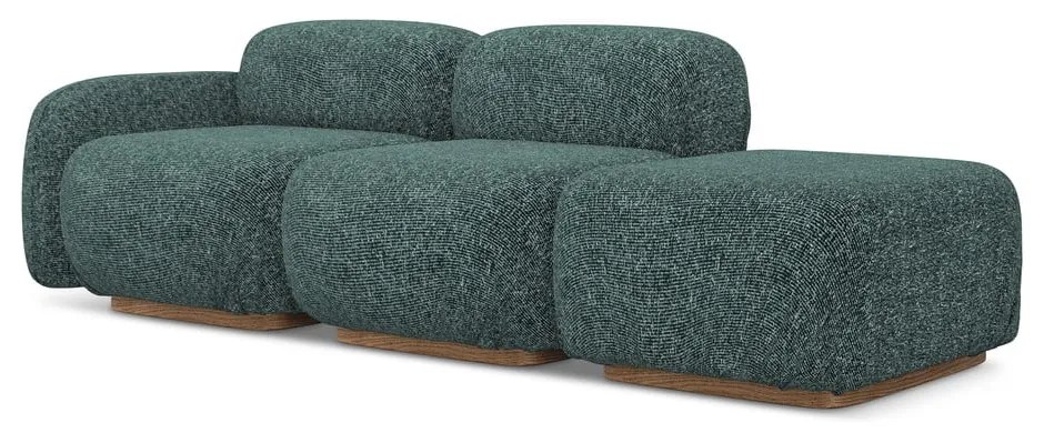 Тюркоазен модулна лежанка (ляв ъгъл) Ailani – Makamii