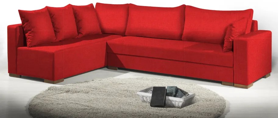 Ъгъл диван Trendy-Right-285φ 185β cm.-Red