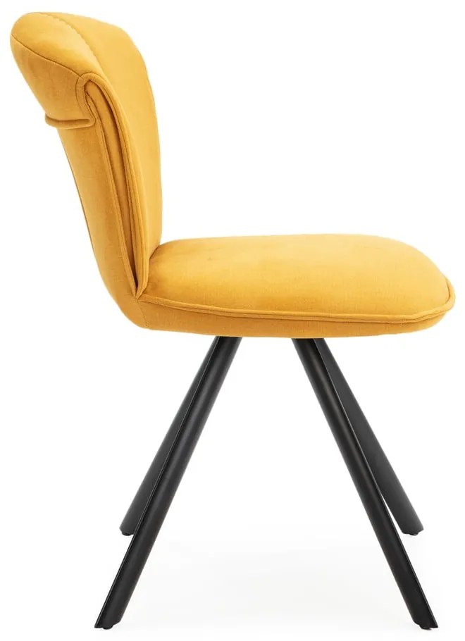 Жълти трапезни столове в комплект от 2 Simbra - Marckeric