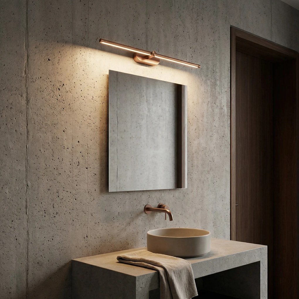 LED аплик за баня APP1896-1W 60 cm BRUSH COPPER