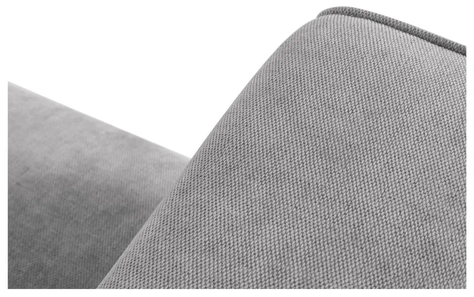 Светлосив ъглов диван, ляв ъгъл Esther – Milo Casa