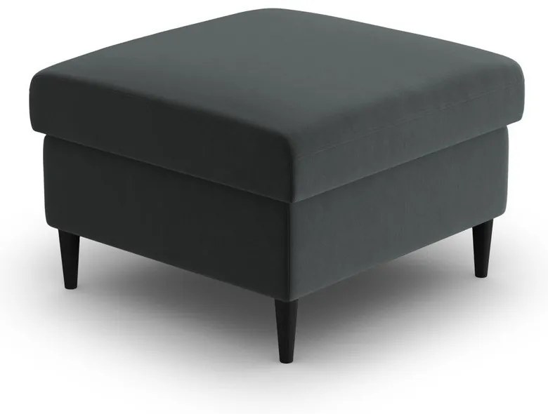 Тъмносива кадифена табуретка Kyoto – Cosmopolitan Design