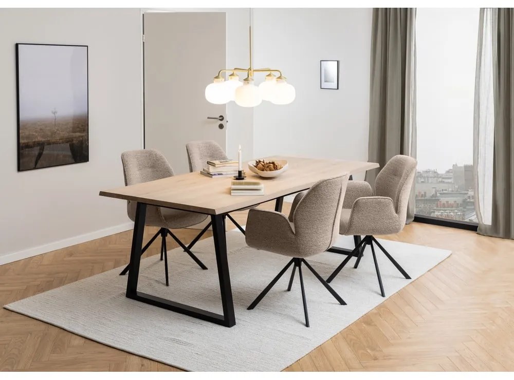 Тъмносив тапициран трапезен стол Aura – Actona