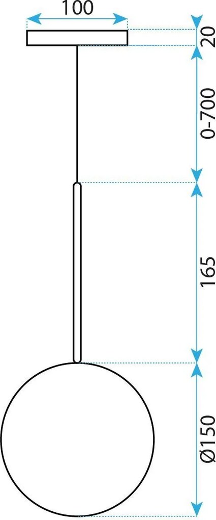 Пендел сфера 15cm APP1682-1CP