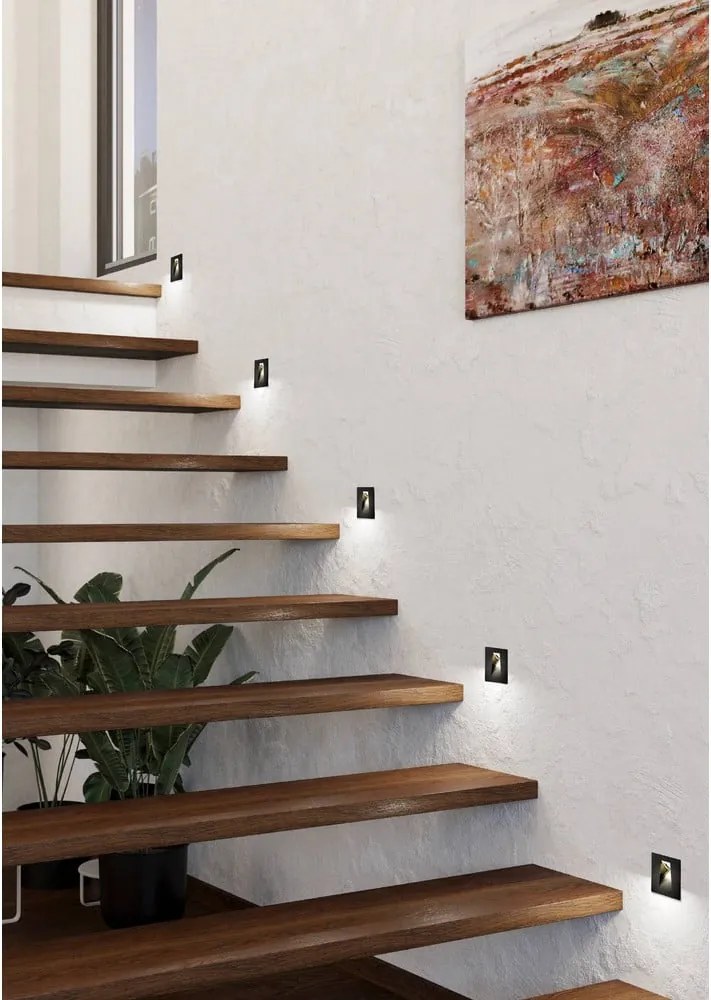 Черна LED стенна лампа MECINOS – EGLO