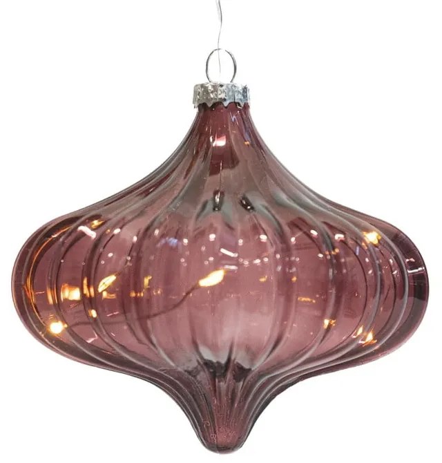 Светла декорация в цвят бордо ø 11 cm Dina - Sirius