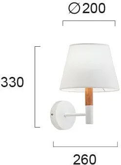 Аплика Viokef Villy-бял