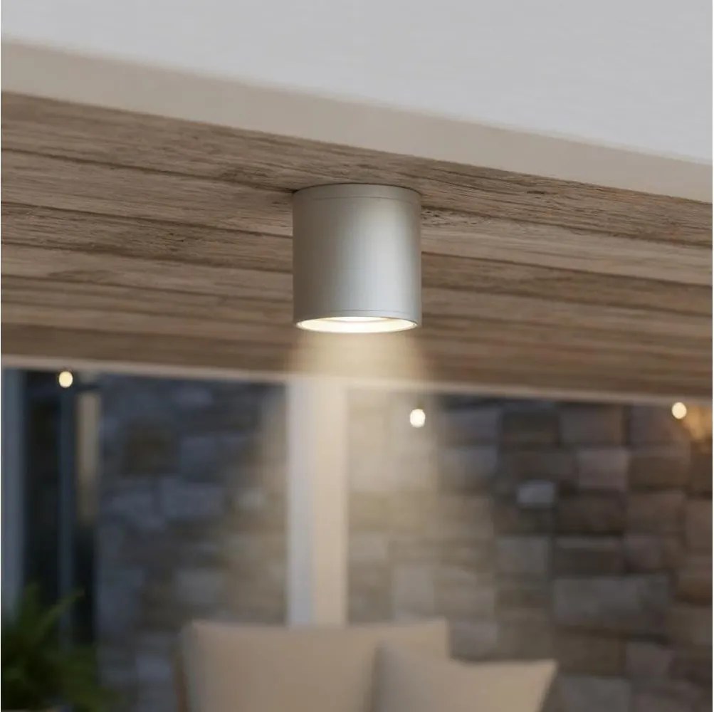 Ideal Lux - Външно точково осветително тяло GUN 1xGU10/28W/230V IP55 сиво