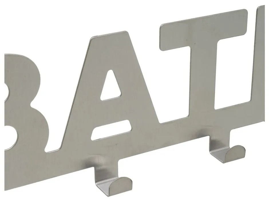 Матово сребро метален стелаж за врата 32 cm Bath – Casa Selección