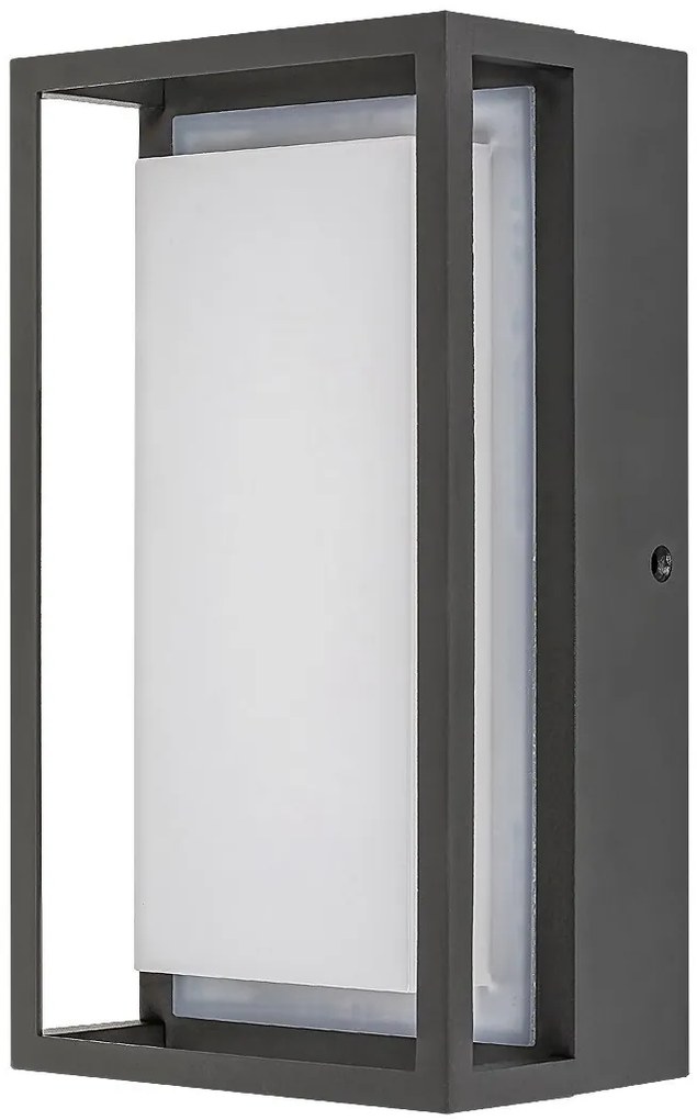 RABALUX 7109 Mendoza, външна LED стенна лампа, антрацит алуминиева основа с опалов пластмасов капак, LED 6,5W 550lm, 3000K, 12x2