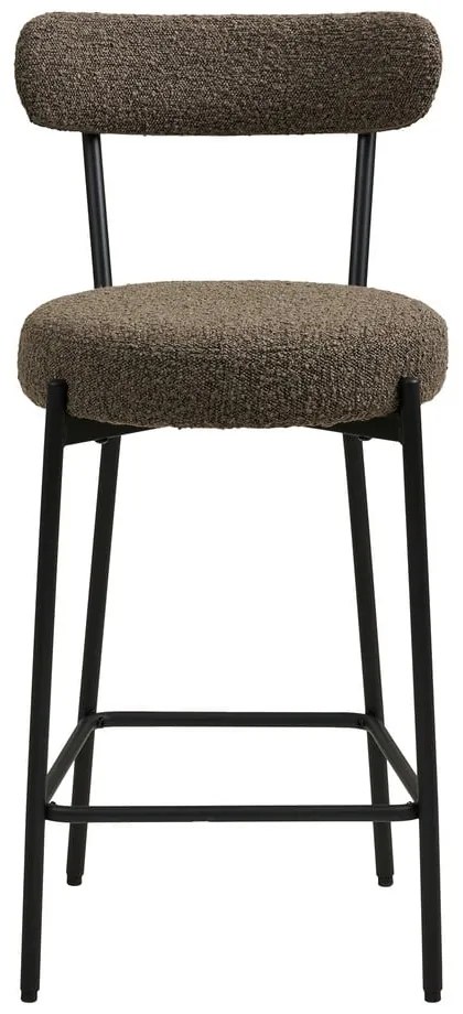 Кафяв тапициран бар стол (височина на седалката 65 cm) Badalona – House Nordic