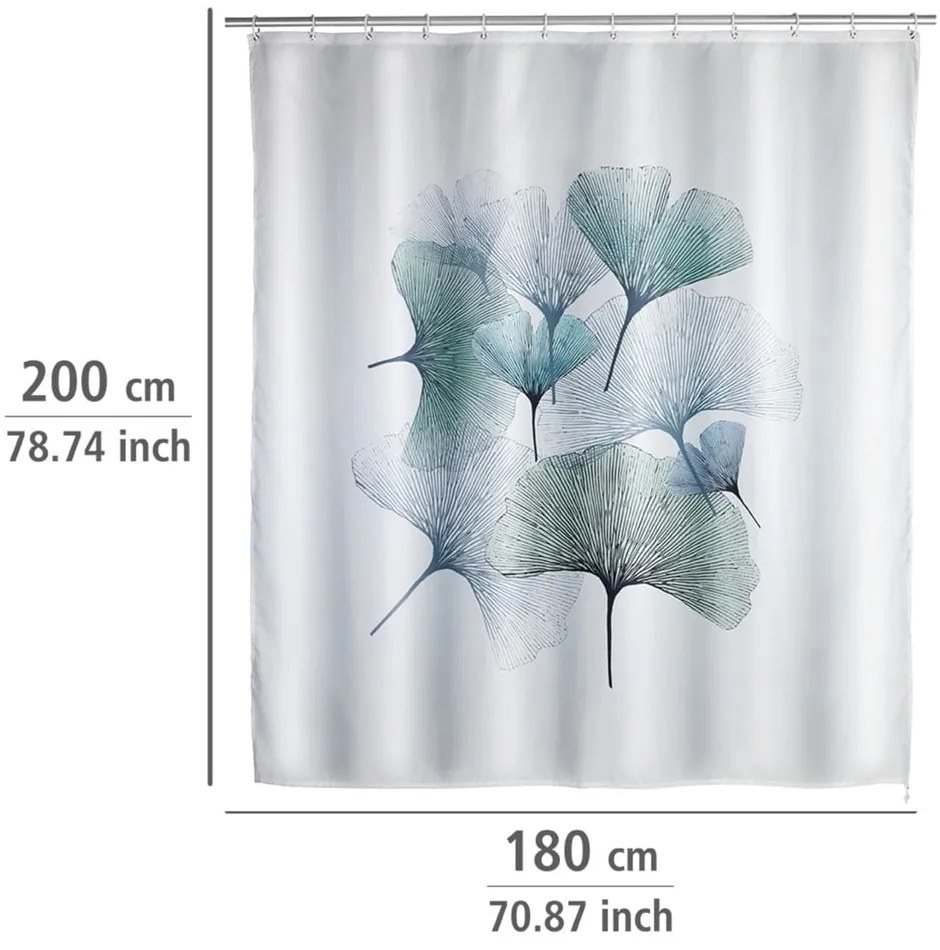 Завеса за душ, която може да се мие, 180 x 200 cm Ginkgo - Wenko