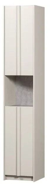 Кремав модулен шкаф от борова дървесина 40x210 cm Basu - WOOOD