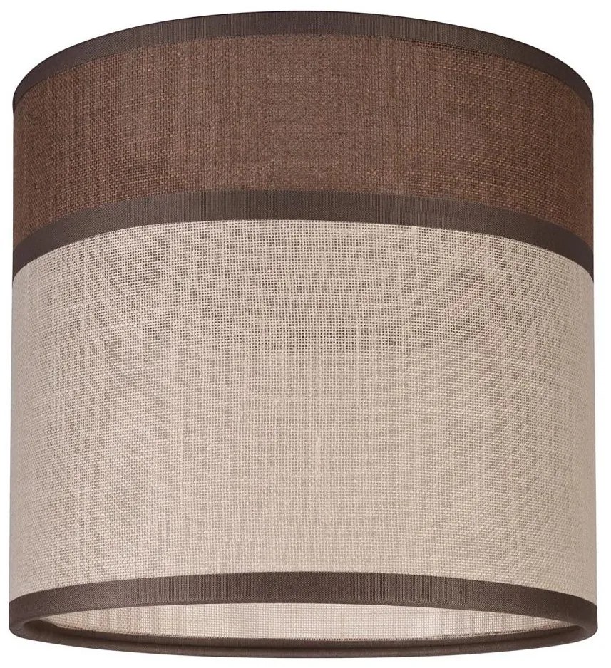 Резервно абажур ANDREA E27 пр. 16 см кафяво/бежово