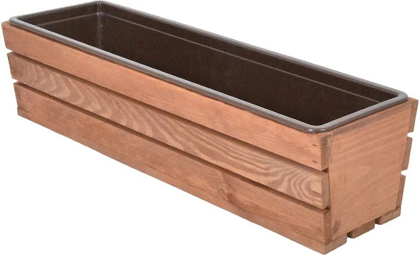 Дървена саксия за цветя 61 cm Modern – Rojaplast