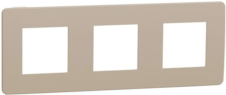 SE Лицева рамка 3х цвят Капучино / Крем Unica Studio Color  /до изчерпване/ - NU280627