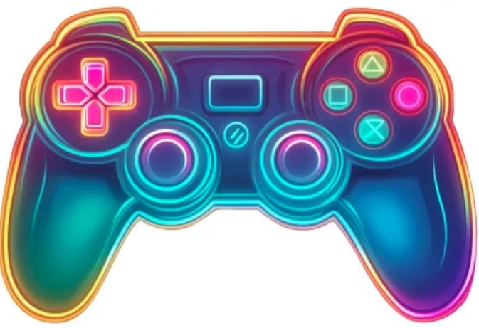 Стикер за стена за деца и тийнейджъри - неонов контролер за игри Šírka: 115 cm | Dĺžka: 190 cm