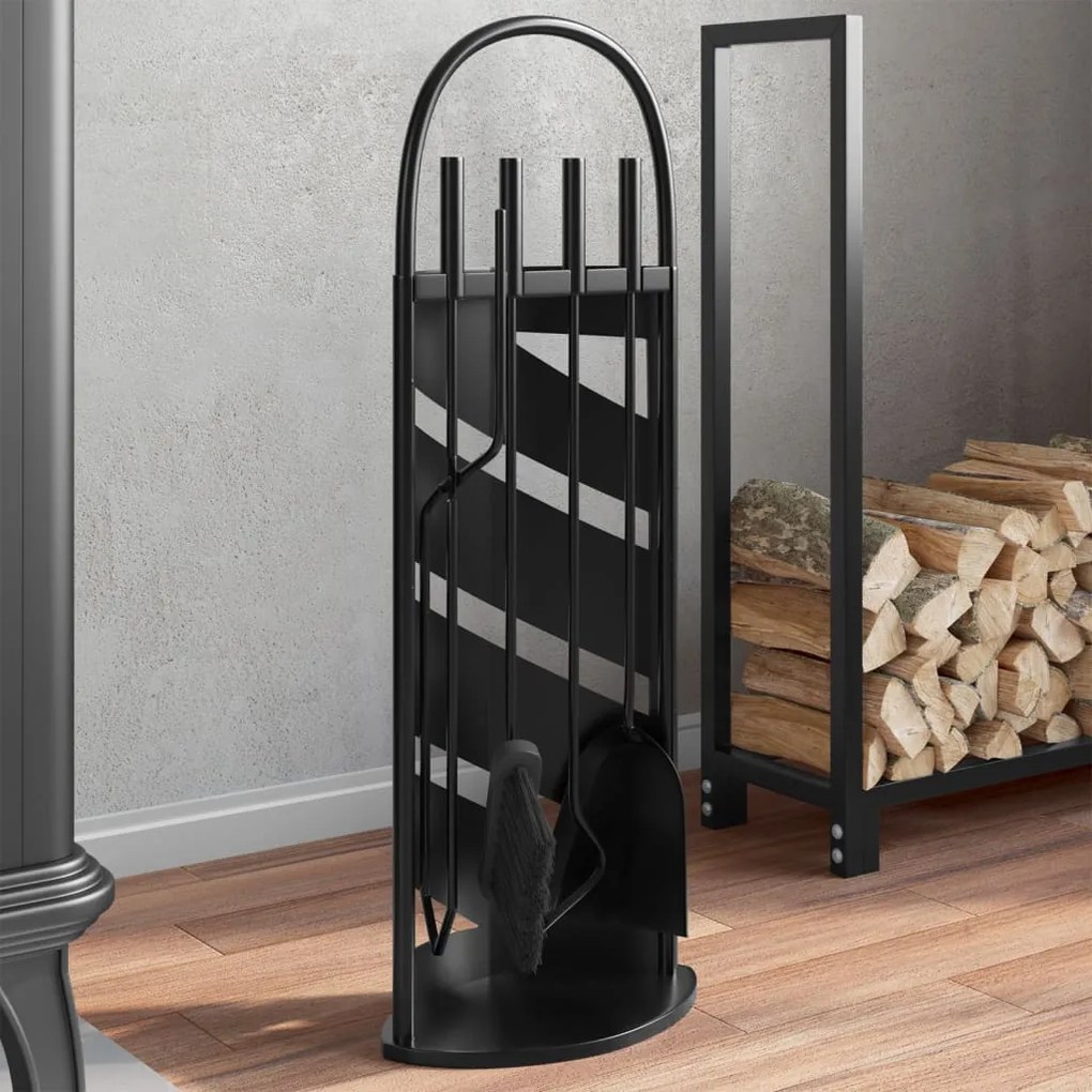 Sonata H Комплект инструменти за камина от 5 части 23x15x66 см стомана