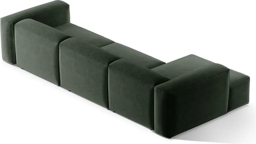 Зелен ъглов диван (ляв ъгъл) Bergamo – Cosmopolitan Design