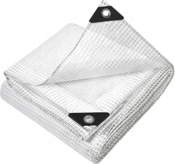Прозрачен брезент 100 GSM, UV защита 3 % 4m x 4m